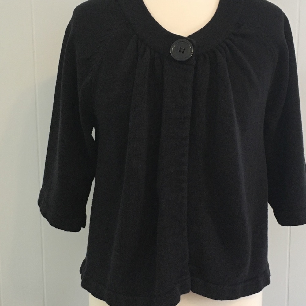 Josephine Chaus cardigan black sz L. EUC